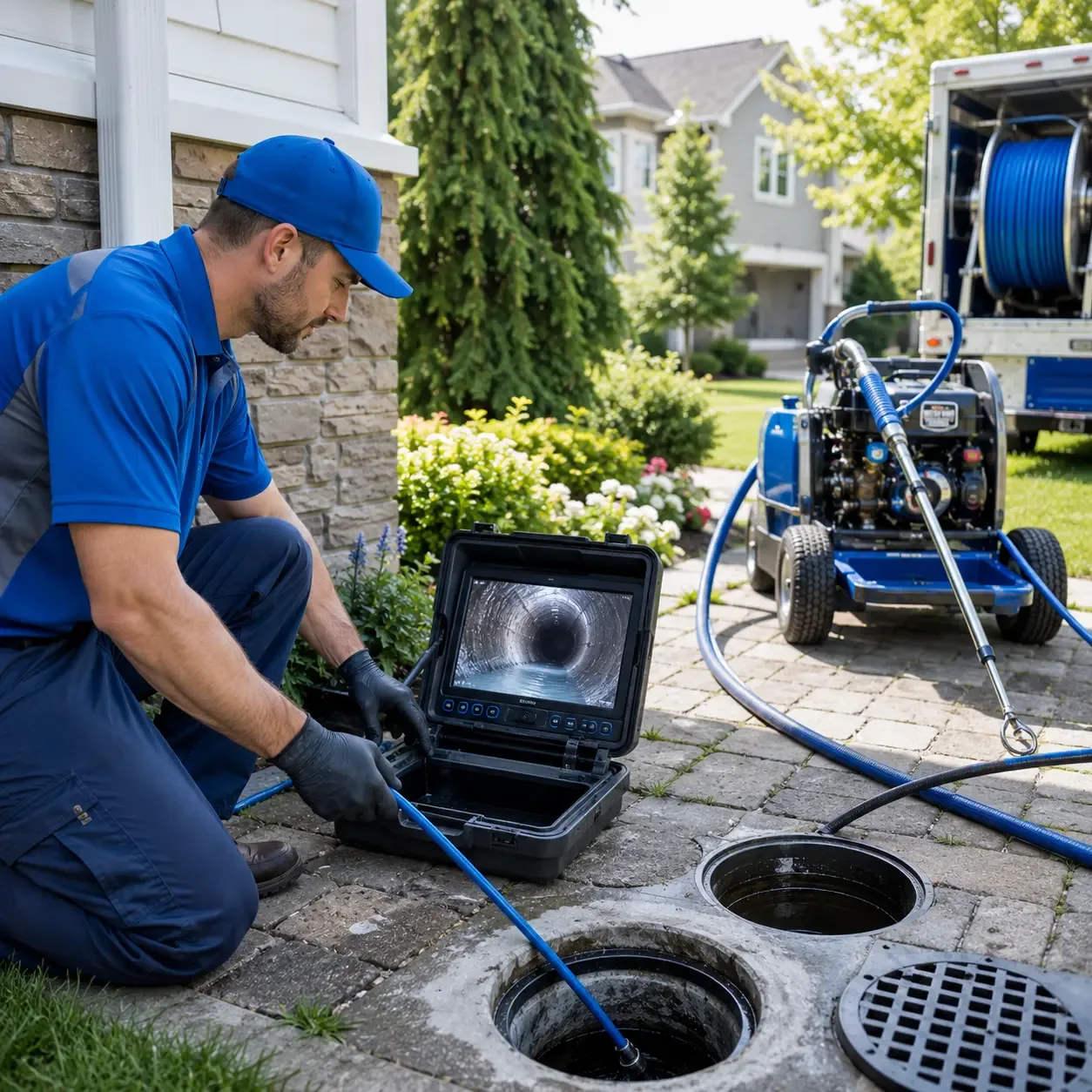 Outdoor drain cleaning professionals serving East Windsor, CT
