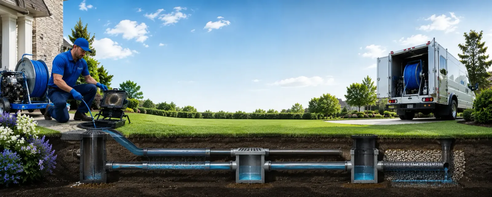 Outdoor drain cleaning information for East Windsor, CT